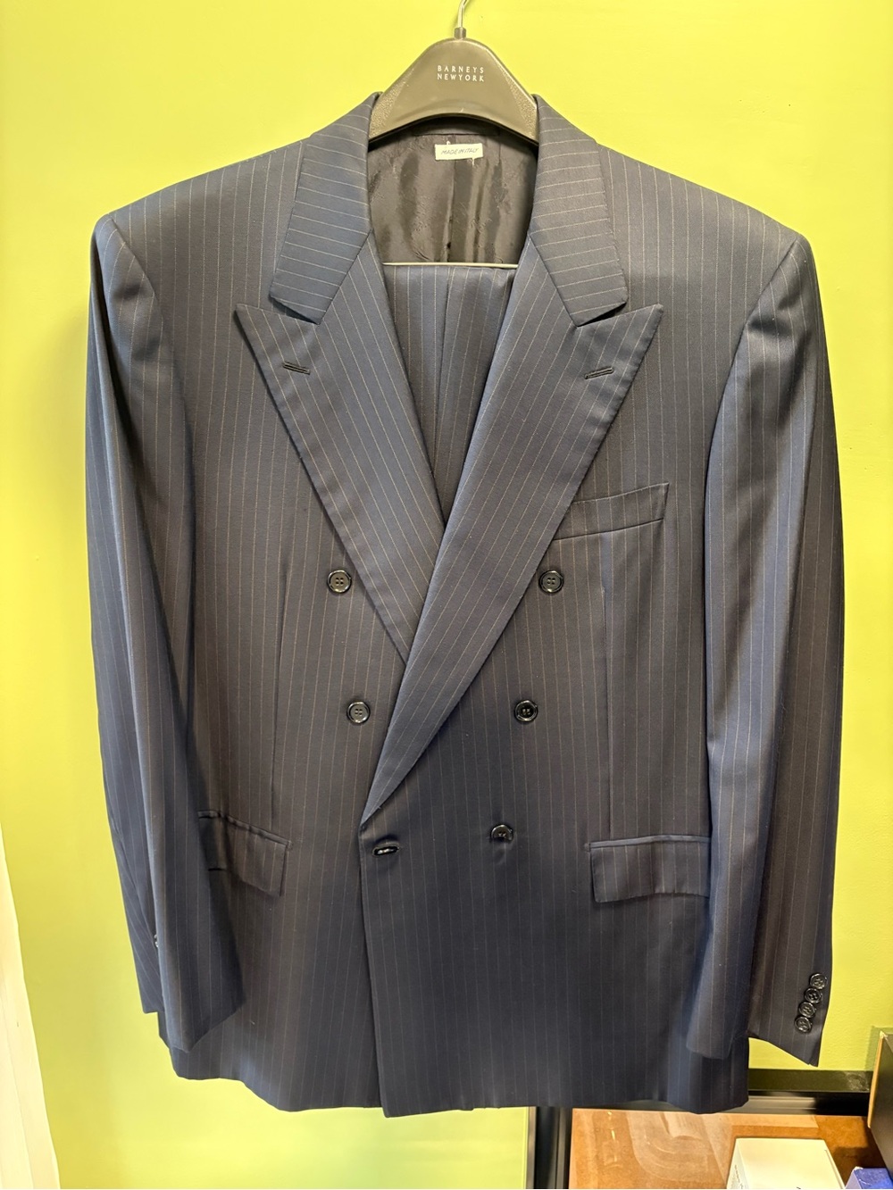Brioni Navy Pinstripe Suit Like New